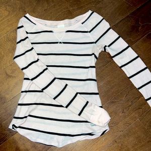 Pink long sleeve striped shirt!